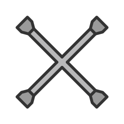 Крест гаечный ключ иконка