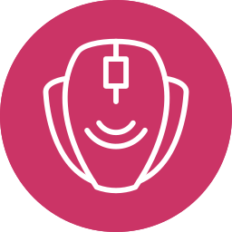 clicker del mouse icono