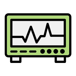 monitor de ecg Ícone