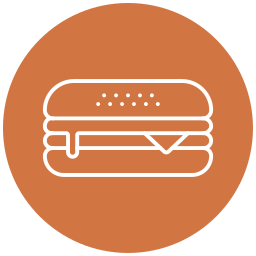 Сырный бургер иконка