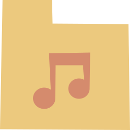 carpeta de música icono
