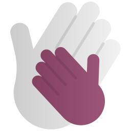 Helping hand icon