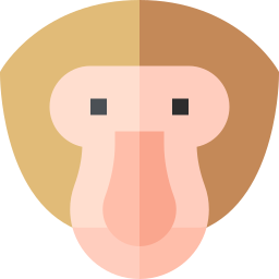 scimmia proboscide icona