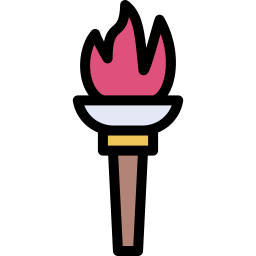 flamme olympique Icône