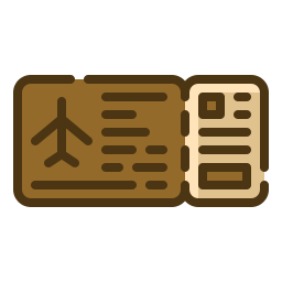 Boarding card icon