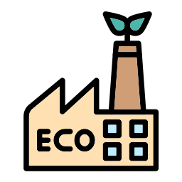 usine écologique Icône