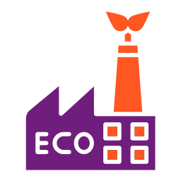eco-fabriek icoon