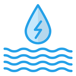 energía del agua icono