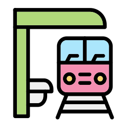 Train platform icon