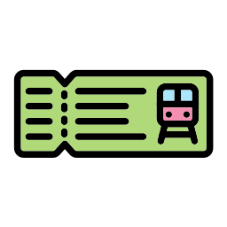 Train ticket icon