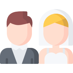 recién casados icono