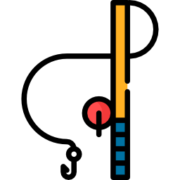 canne à pêche Icône