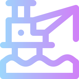 plate-forme pétrolière Icône