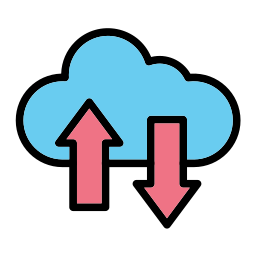 transferencia de datos icono