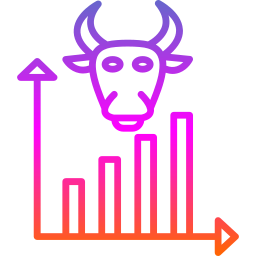 Bull market icon