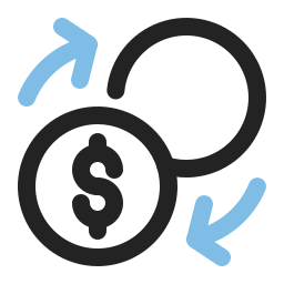 Money exchange icon