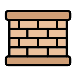 bakstenen muur icoon