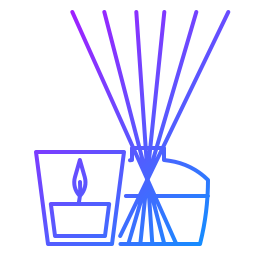 Aromatic candle icon