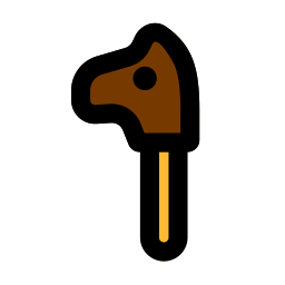 Horse toy icon