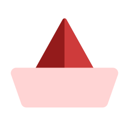 Paper boat icon