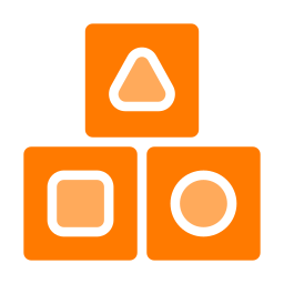kwadratowe bloki ikona