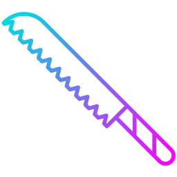 coltello per il pane icona