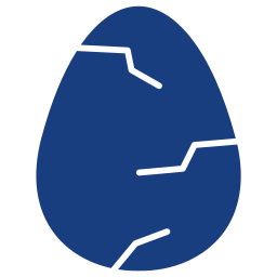 Cracked egg icon