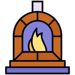 Каменная печь иконка