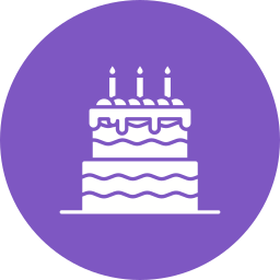 Birthday cake icon