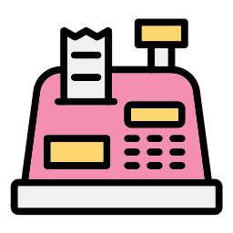 Cashier machine icon