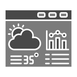 Forecast analytics icon