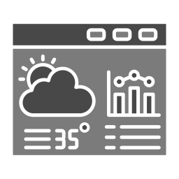 análisis de pronóstico icono