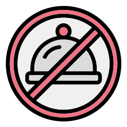 proibido comer Ícone