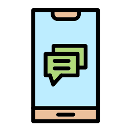 mensaje móvil icono