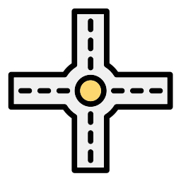 cruzamento Ícone
