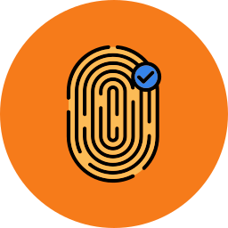 identificación biométrica icono