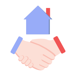 Dealing property trading icon