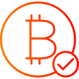 Bitcoin accepted icon