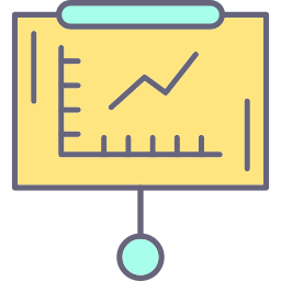 gráfico de líneas icono