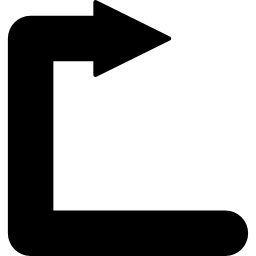 freccia quadrata icona