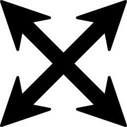 flechas cruzadas icono