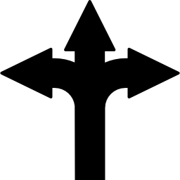 triple flecha icono