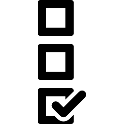 aktiviertes kontrollkästchen icon