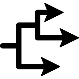 conexión de flecha icono