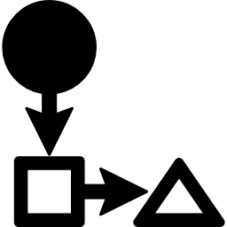 flechas geométricas icono