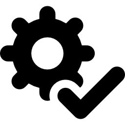 configuración marcada icono