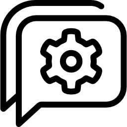 soporte de chat en vivo icono