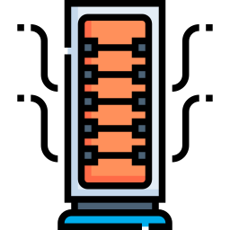 Carbon heater icon