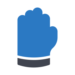 Hand gloves icon