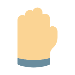 Hand gloves icon